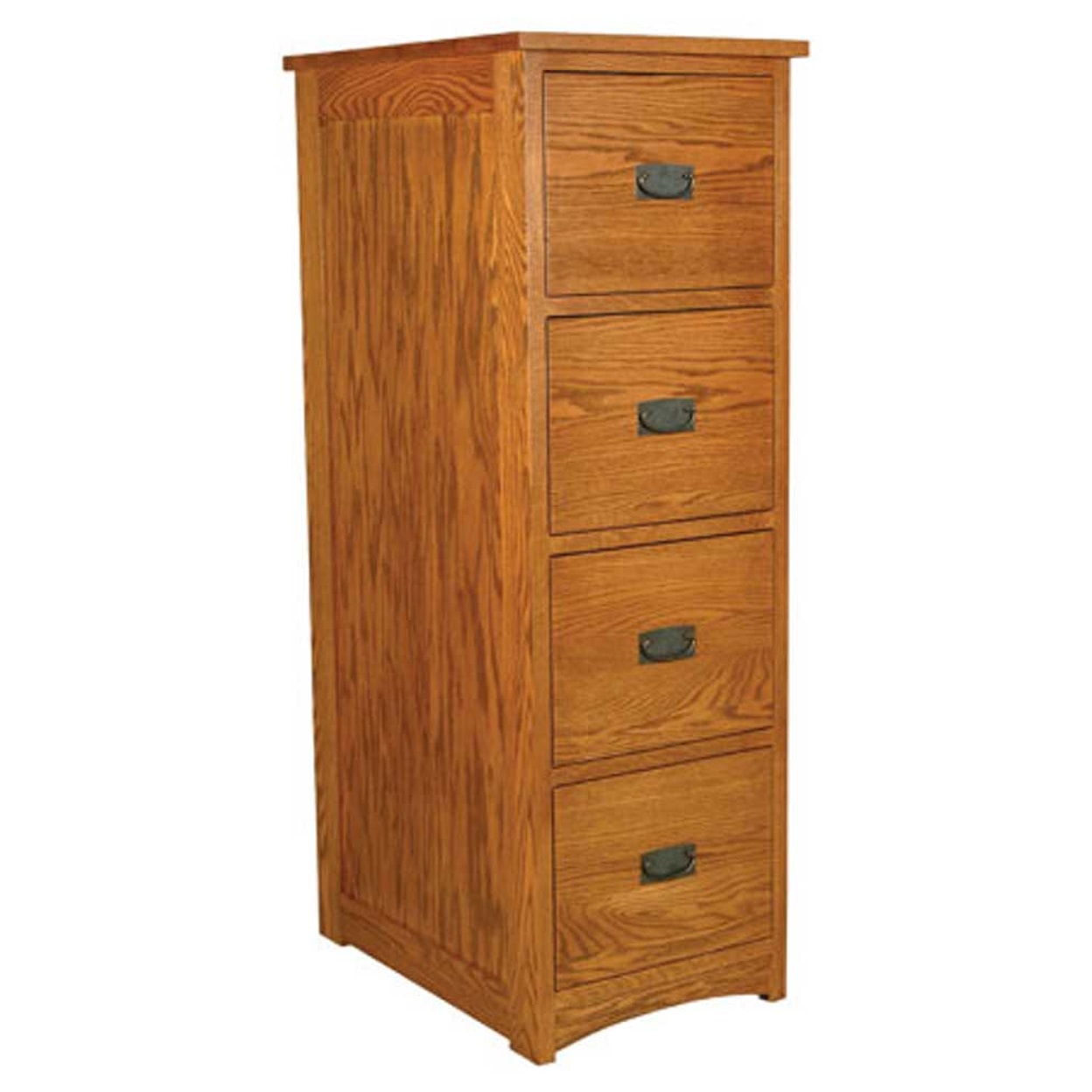 Simply Amish Prairie Mission 4-Drawer File Cabinet