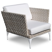 Outdoor Armchair with Woven Frame