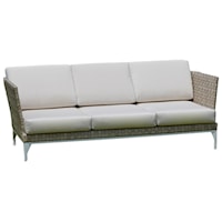 Outdoor Sofa with Woven Frame