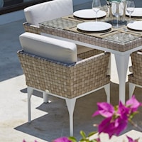 Outdoor Dining Armchair with Cushion