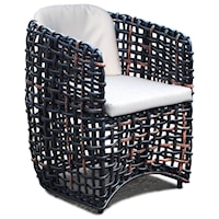 Outdoor Dining Armchair with Cushion