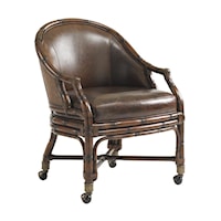 Rum Runner Game/Desk Chair with Leather Seat and Back