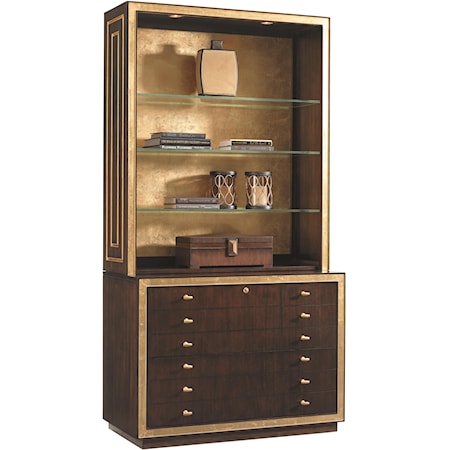 Beverly Palms Deck and File Cabinet Combo
