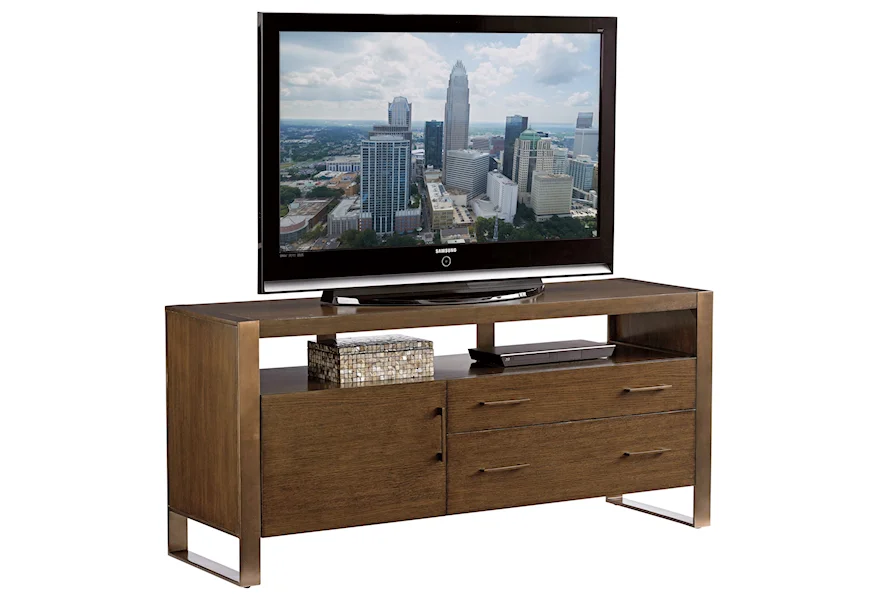 Cross Effect Modern Media Console by Sligh at Baer's Furniture