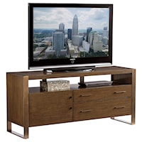 Contemporary Media Console with Adjustable Shelf