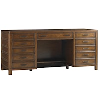 Key Biscayne Credenza with Drop-Front Keyboard Drawer