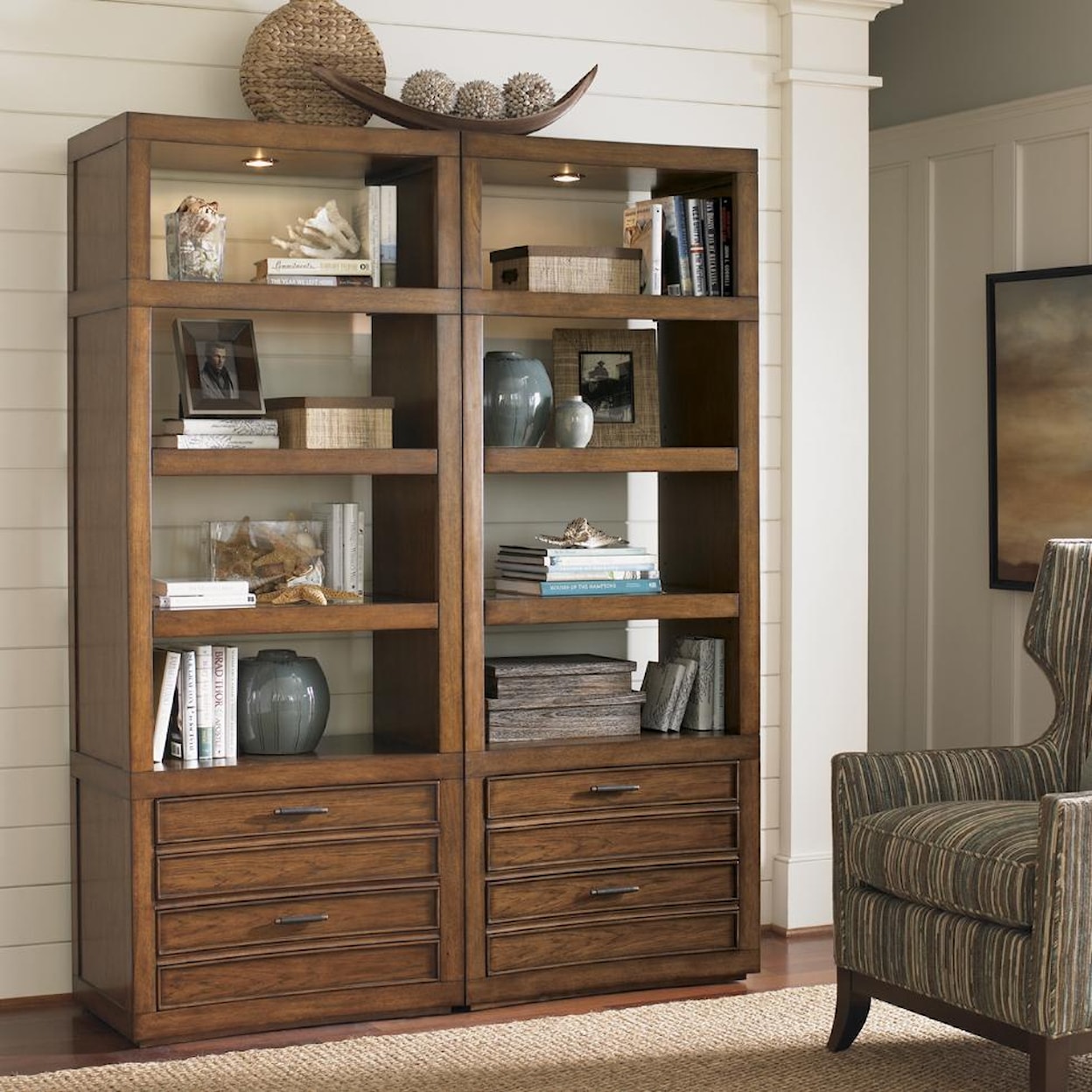 Sligh Longboat Key Crystal Sands Bookcase