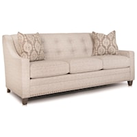 Fabric Sofa with Tufted Back
