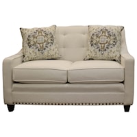 Transitional Loveseat with Tufting