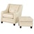 Kirkwood Couture Transitional Chair and Ottoman Set with Nailhead Trim