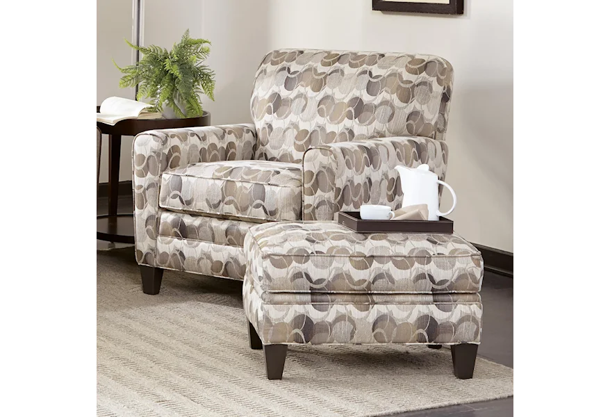 225 Chair & Ottoman Set by Smith Brothers at Weinberger's Furniture