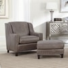 Smith Brothers 227 Upholstered Chair and Ottoman Combination