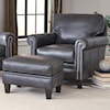 Smith Brothers 234 Chair and Ottoman Set