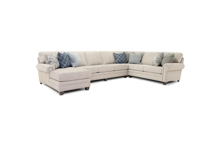 253 Sectional by Smith Brothers at Mueller Furniture