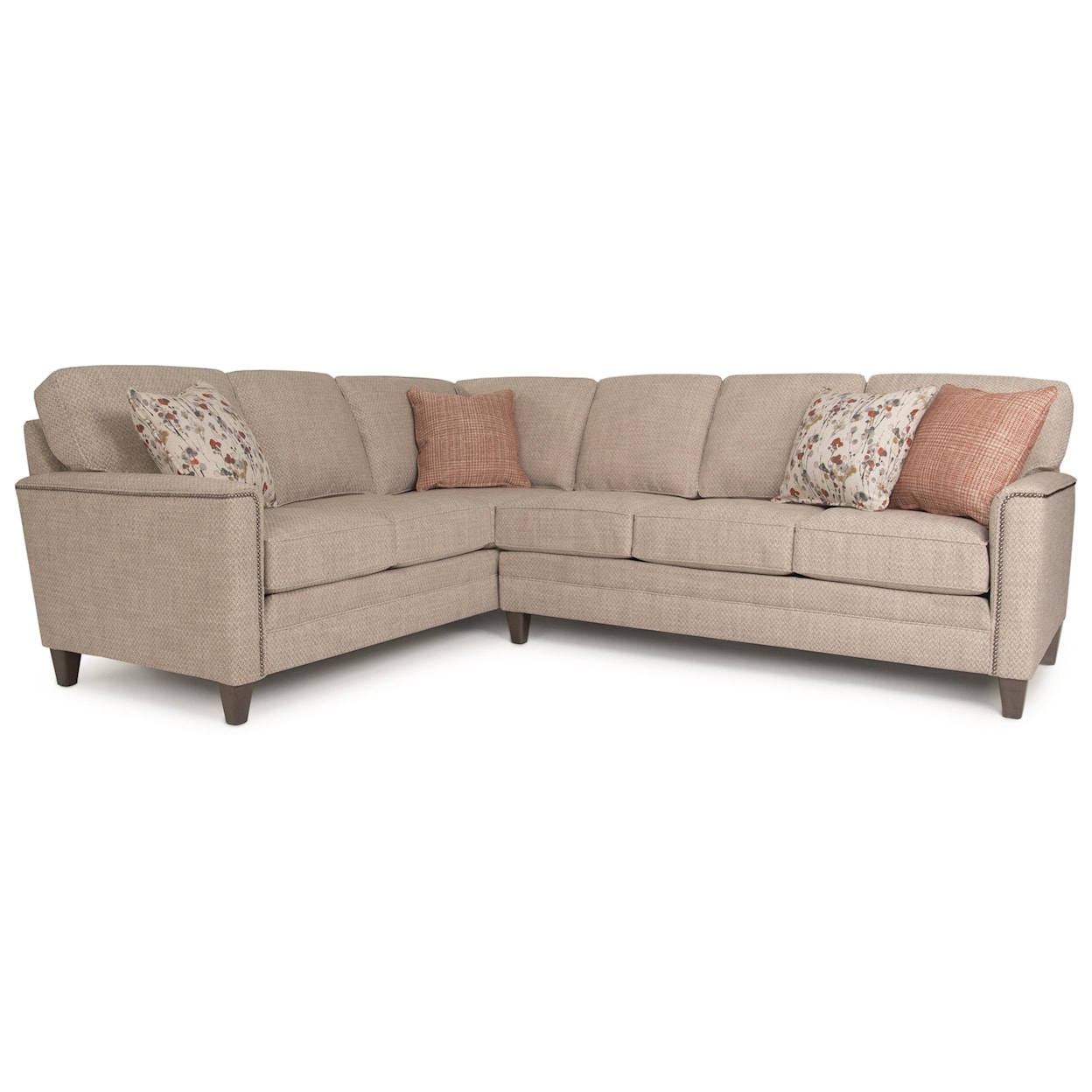 Smith Brothers Build Your Own 3000 Series Customizable 2-Piece Sectional