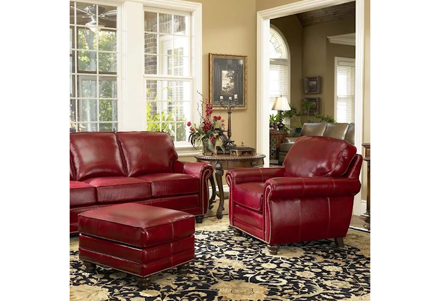 302 Chair & Ottoman by Smith Brothers at Wayside Furniture & Mattress