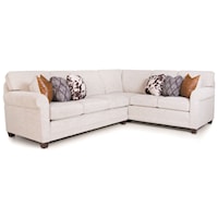 Casual 2-piece L-Shaped Sectional