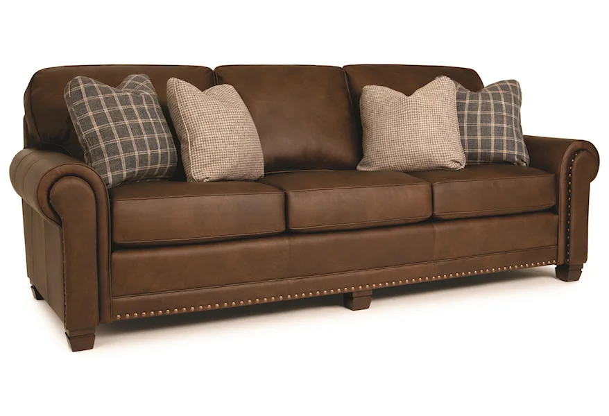 393 Traditional Stationary Sofa by Smith Brothers at Godby Home Furnishings