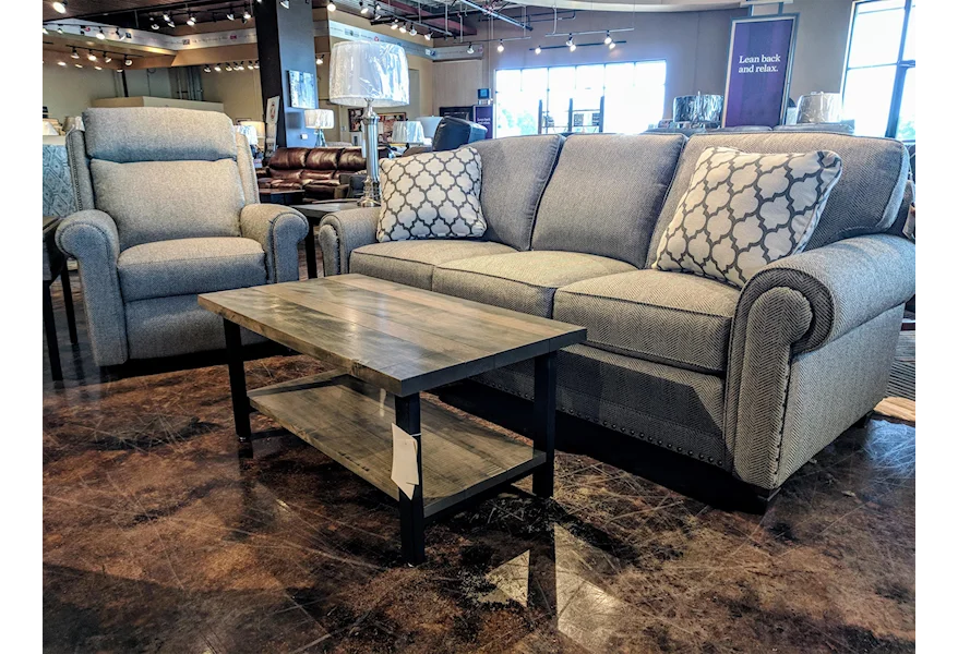 393 Traditional Stationary Sofa by Smith Brothers at Mueller Furniture