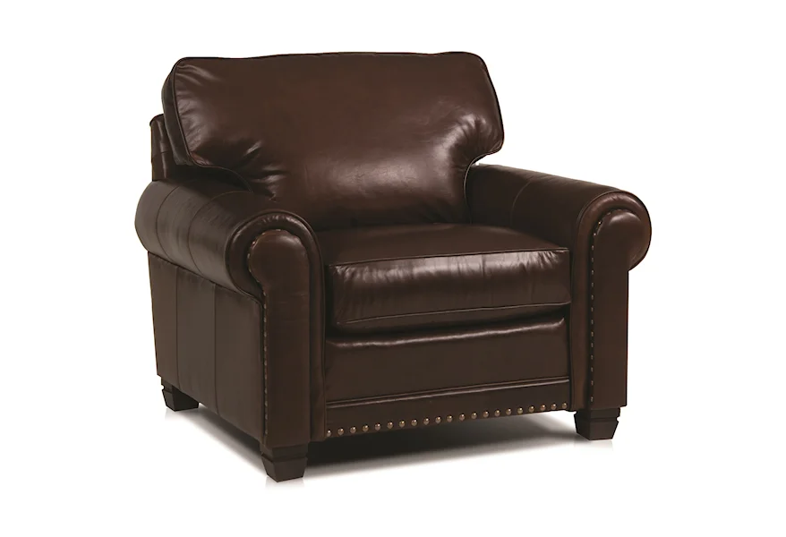 393 Traditional Stationary Chair by Smith Brothers at Malouf Furniture Co.