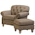 Kirkwood 396 Traditional Button-Tufted Chair and Ottoman Combination
