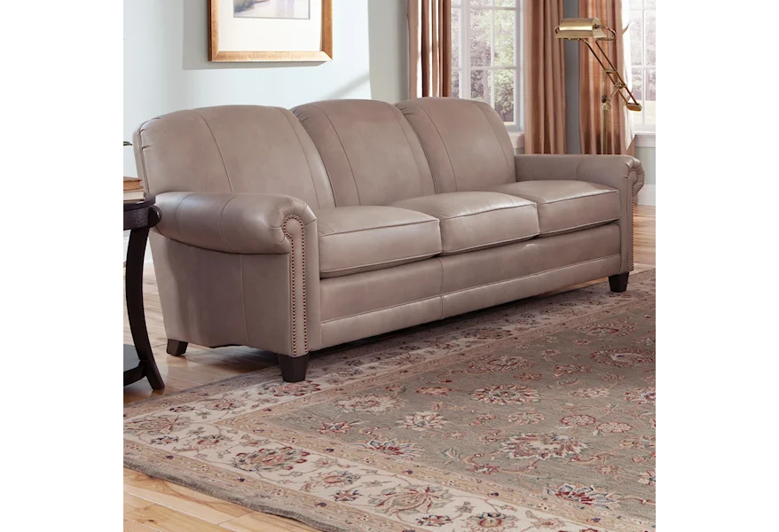 397 Stationary Sofa by Smith Brothers at Saugerties Furniture Mart