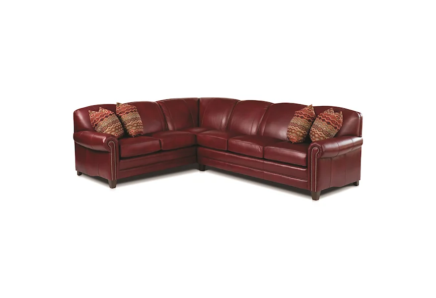 397 Stationary Sectional by Smith Brothers at Fine Home Furnishings