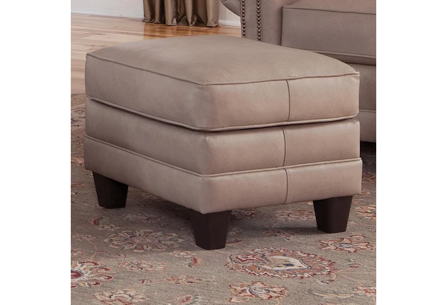 397 Upholstered Ottoman by Smith Brothers at Gill Brothers Furniture & Mattress