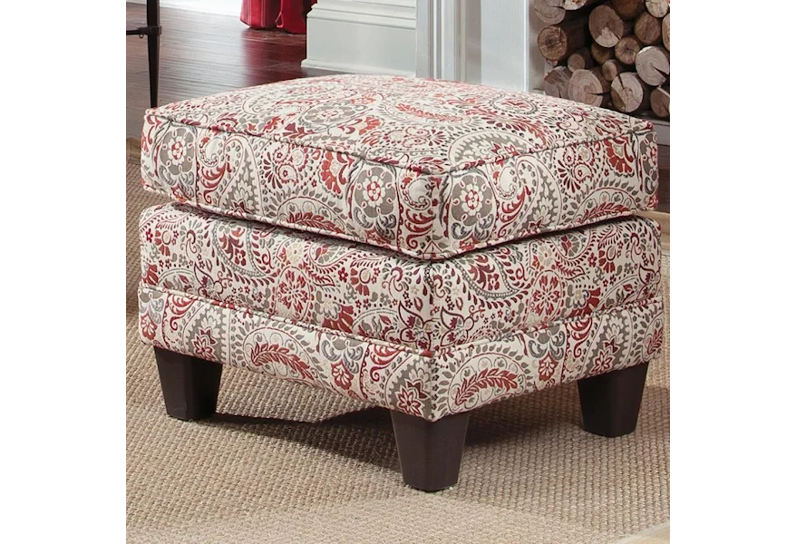397 Upholstered Ottoman by Smith Brothers at Weinberger's Furniture