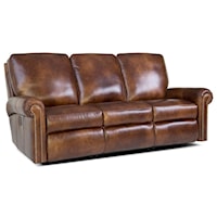 Traditional Motorized Reclining Sectional Sofa with Nailhead Trim
