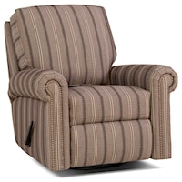Traditional Motorized Reclining Chair with Rolled Arms
