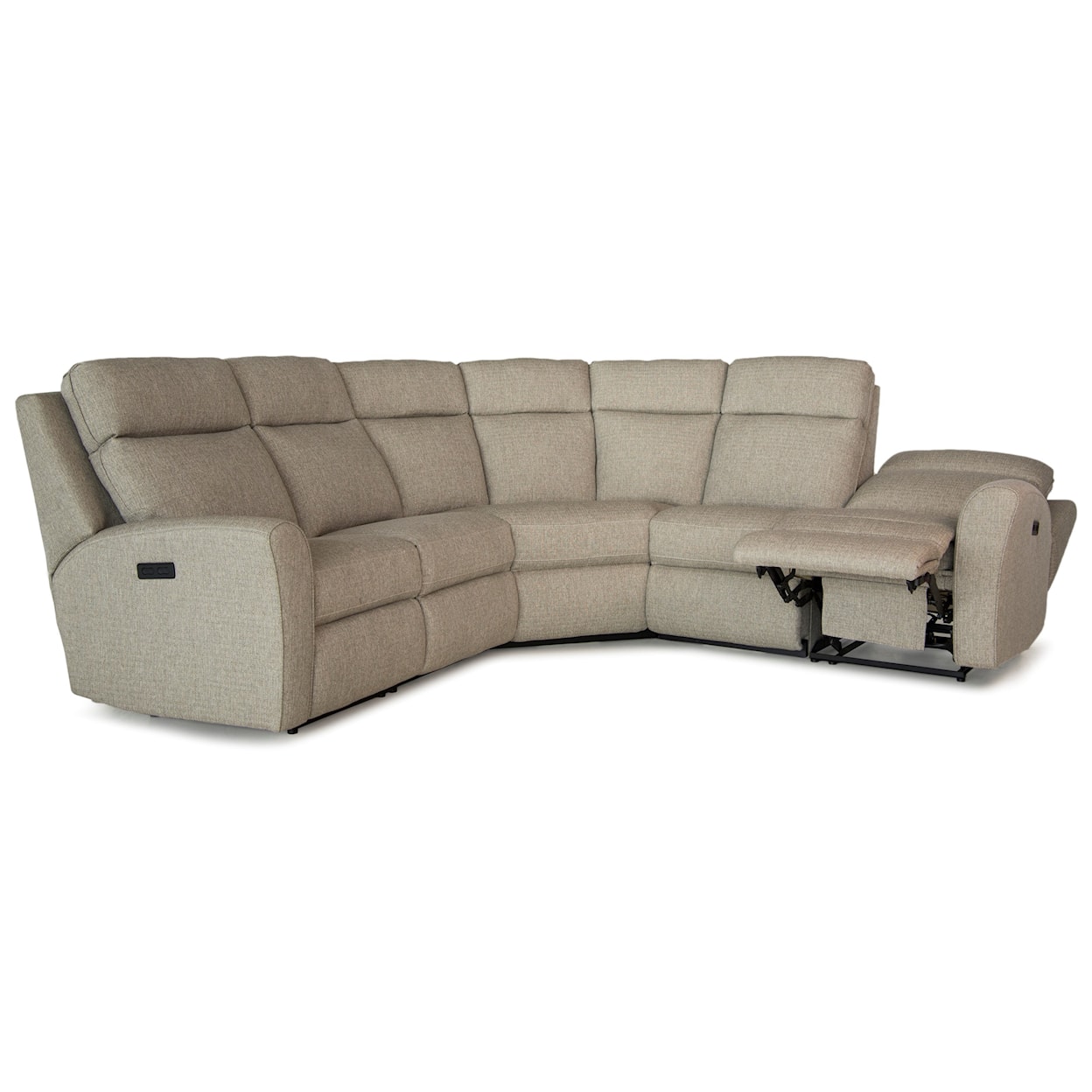 Smith Brothers 418 Motorized Reclining Sectional Sofa