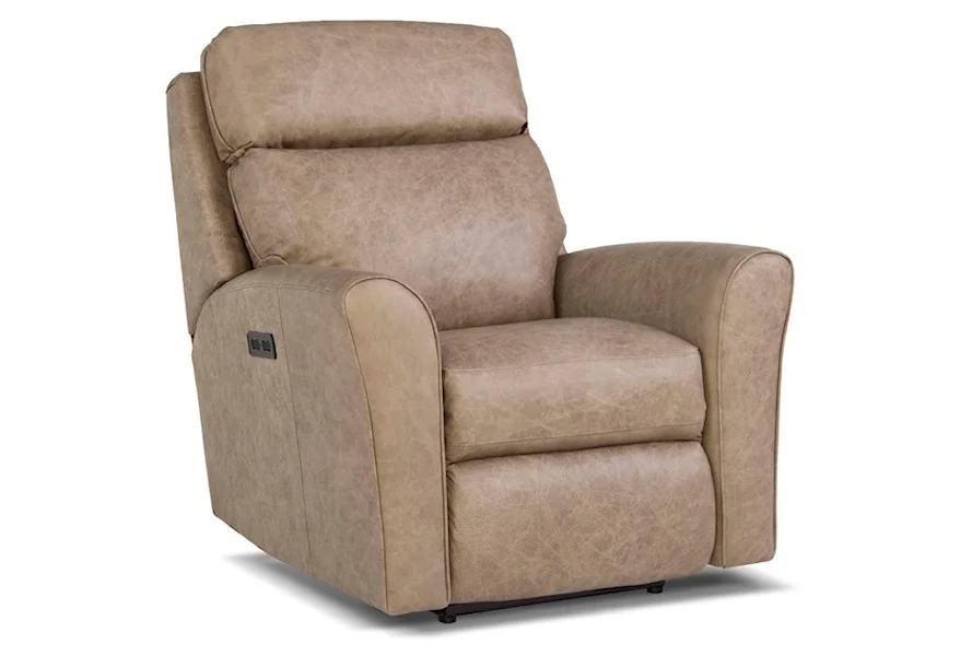 418 Motorized Recliner by Smith Brothers at Gill Brothers Furniture & Mattress