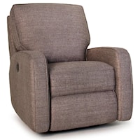 Contemporary Manual Reclining Chair with Track Arms