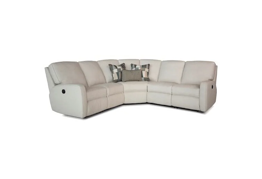 419 Power Reclining Sectional Sofa by Smith Brothers at Mueller Furniture