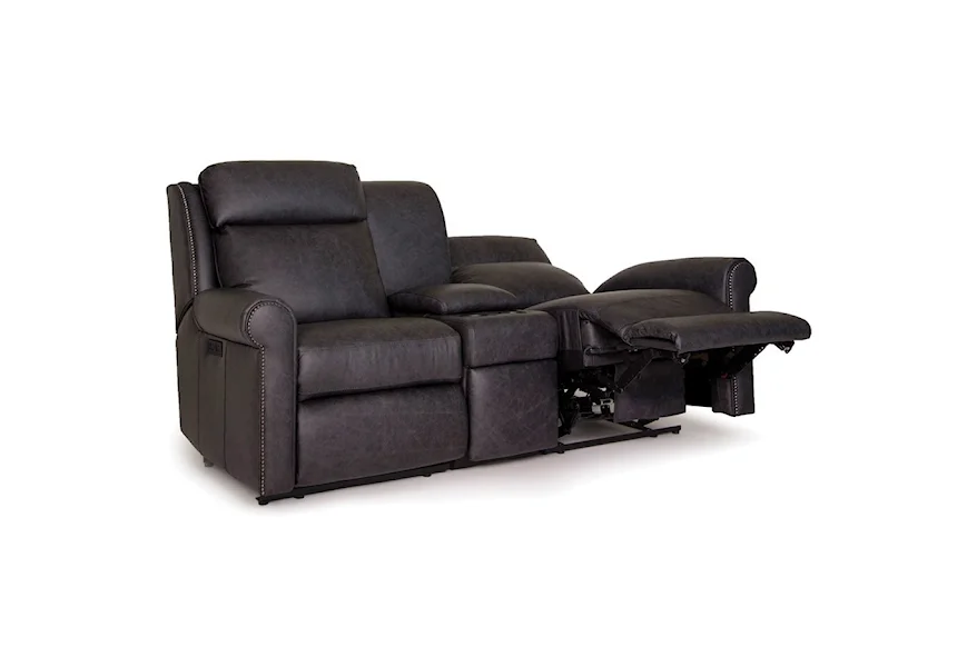 422 Power Reclining Sectional Loveseat by Smith Brothers at Sheely's Furniture & Appliance