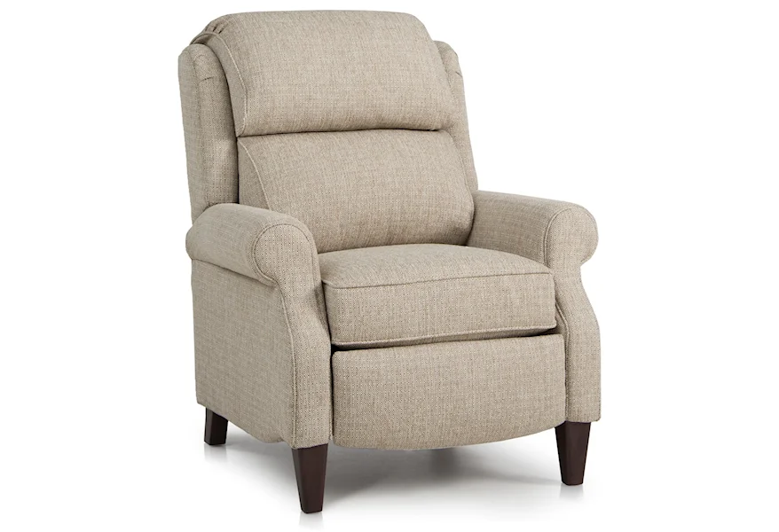 503 Traditional Pressback Reclining Chair by Smith Brothers at Mueller Furniture