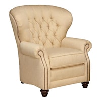 Stationary Chair with Tufted Seat Back