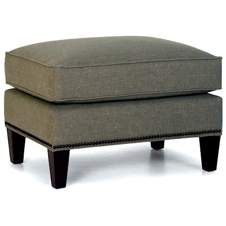 Casual Ottoman with Tapered Legs