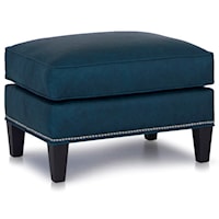 Casual Ottoman with Tapered Legs