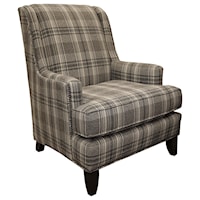 Traditional Chair with Tapered Arms and Nailhead Trim