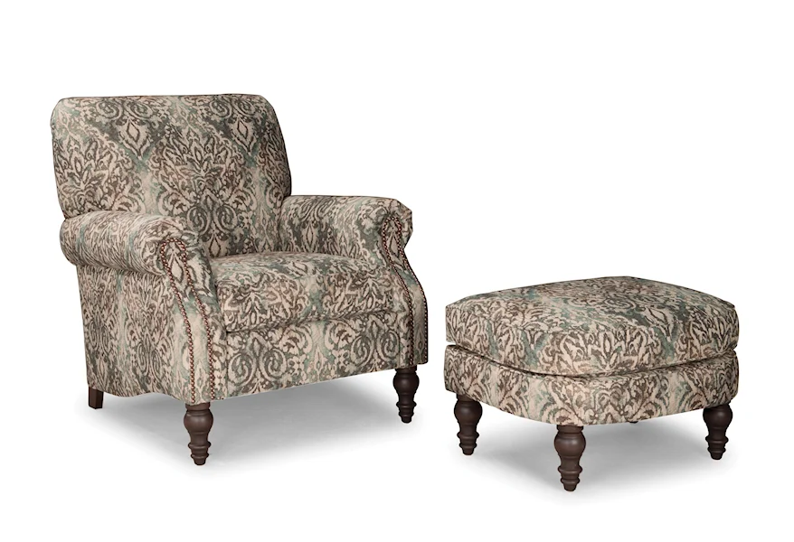 568 Chair and Ottoman by Smith Brothers at Pilgrim Furniture City