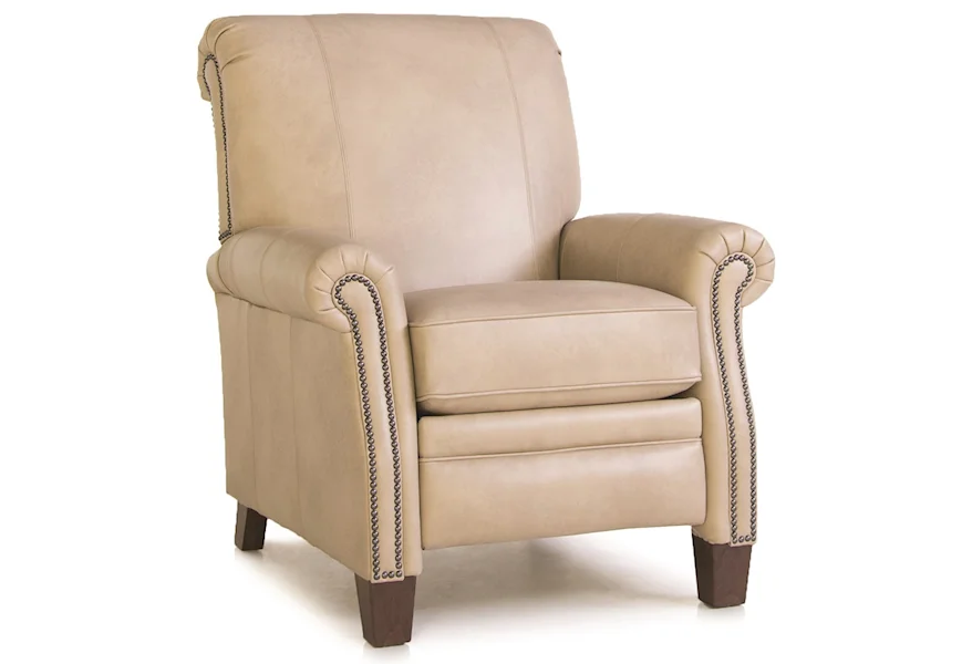 704 High Leg Pressback Recliner by Smith Brothers at Sheely's Furniture & Appliance