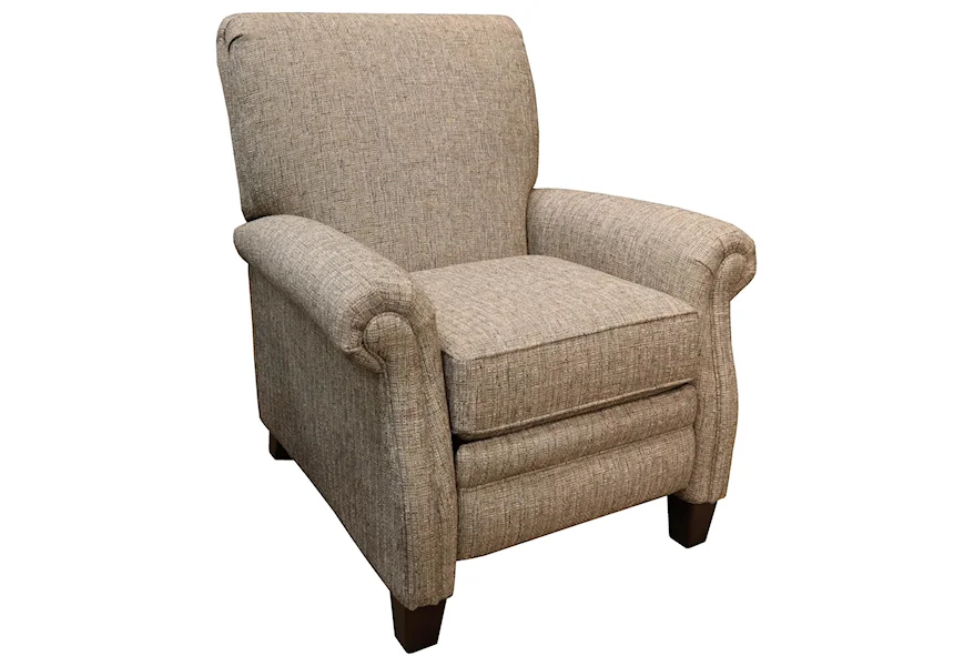 704-SB High Leg Pressback Recliner by Smith Brothers at Godby Home Furnishings