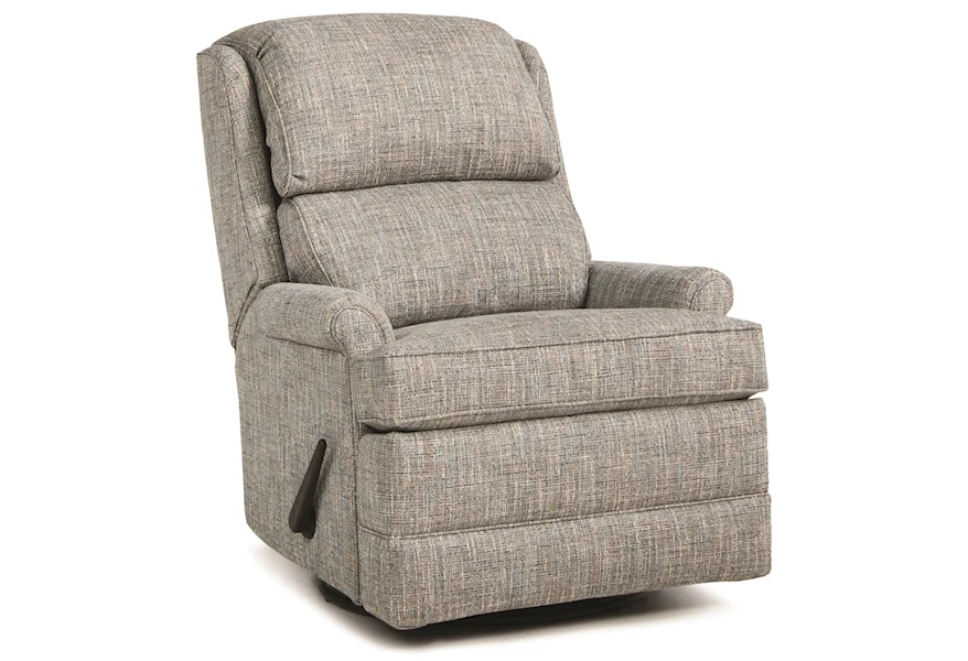 707 Swivel Glider Recliner by Smith Brothers at Mueller Furniture