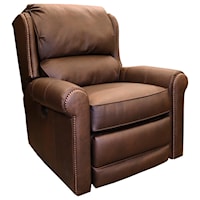 Casual Leather Power Reclining Chair