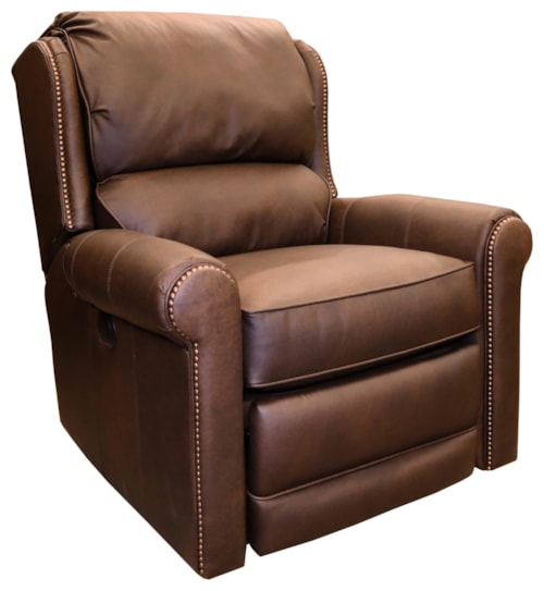 Casual Leather Power Reclining Chair