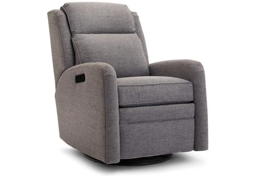 734 Power Swivel Recliner by Smith Brothers at Johnny Janosik
