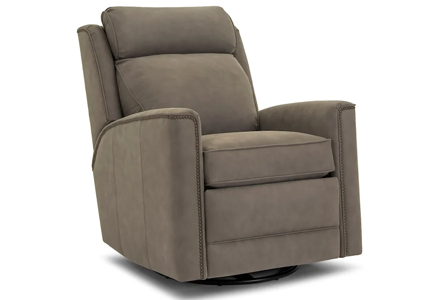 736 Power Swivel Glider Recliner by Smith Brothers at Goods Furniture