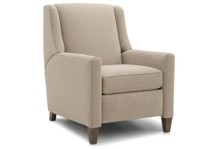 748 Pressback High-Leg Recliner by Smith Brothers at Mueller Furniture